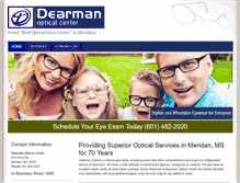 Tablet Screenshot of dearmanoptical.com